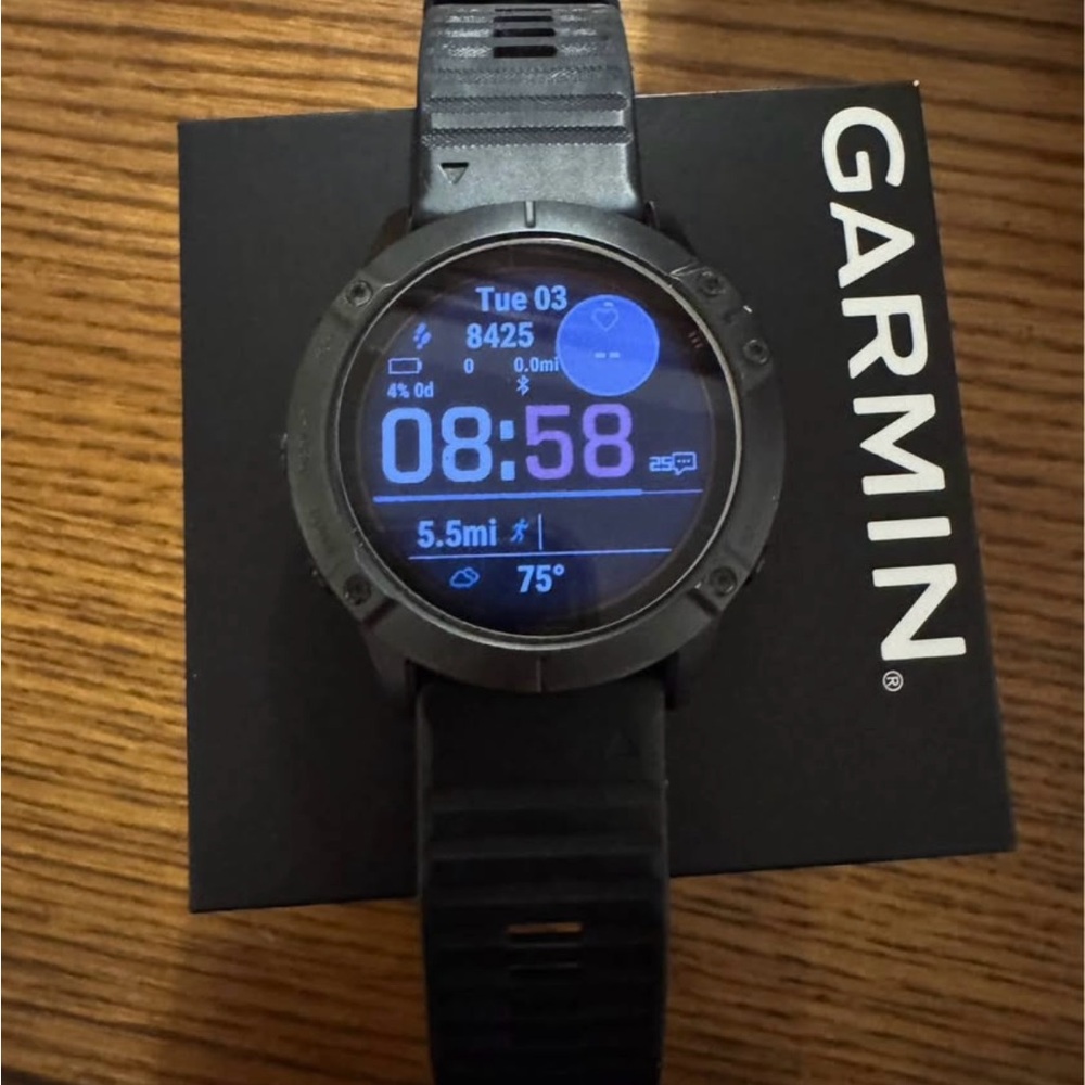 Garmin Fenix 6X Pro Solar Black Fitness Smartwatch